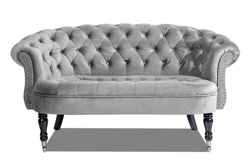 Chesterfield Ludovic Sofa 2-seters - Lys grå - Møbler - Sofaer - 2 seter sofa