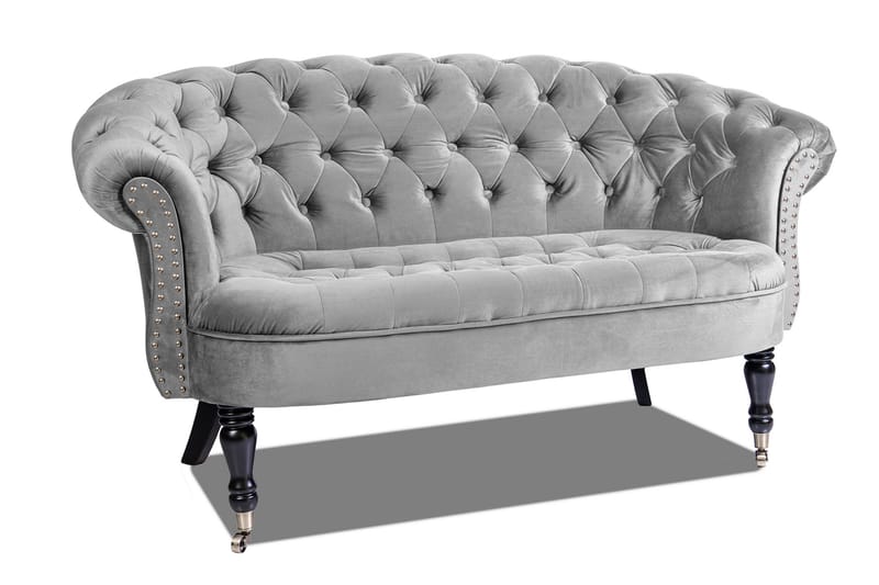 Chesterfield Ludovic Sofa 2-seters - Lys grå - Møbler - Sofaer - 2 seter sofa