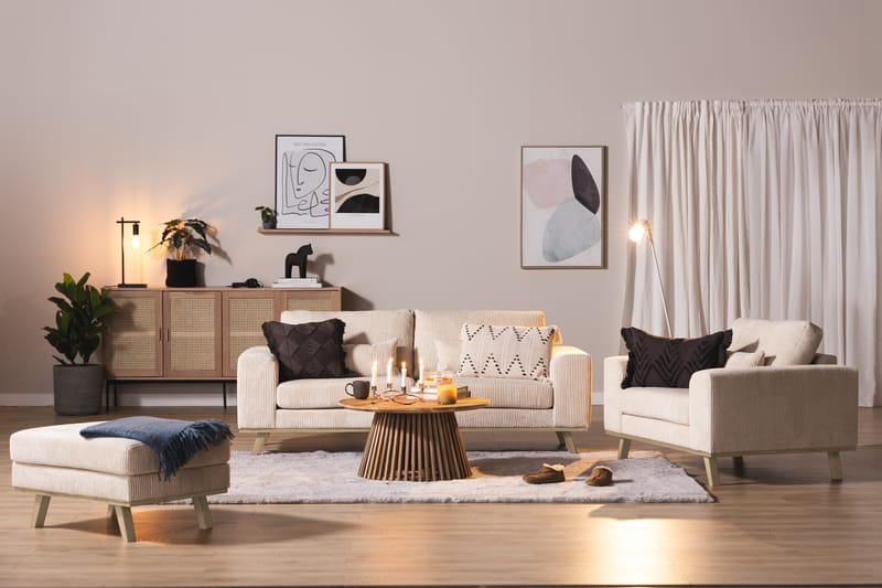 Copenhagen 2-seter Sofa Cordfløyel - Beige - Møbler - Sofaer - 2 seter sofa