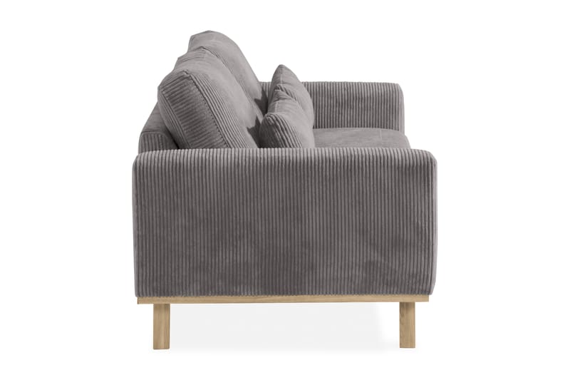 Copenhagen 2-seter Sofa Cordfløyel - Grå - 2 seter sofa