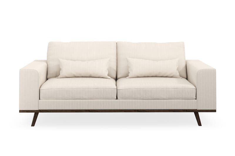 Copenhagen 2-seters Sofa Lin - Skinnsofaer - Fløyel sofaer - Sofa 3 seter - 4 seter sofa - Sofaer - 2 seter sofa