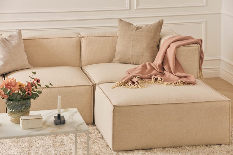 Cubo Venstremodul 120 cm - Beige - Møbler - Sofaer - 2 seter sofa