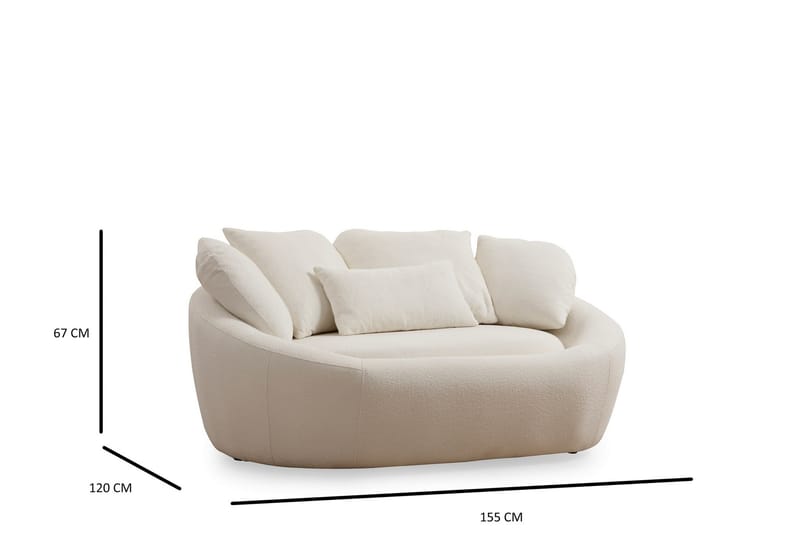 Dara Sofa 2-seter - Beige - Møbler - Sofaer - 2 seter sofa