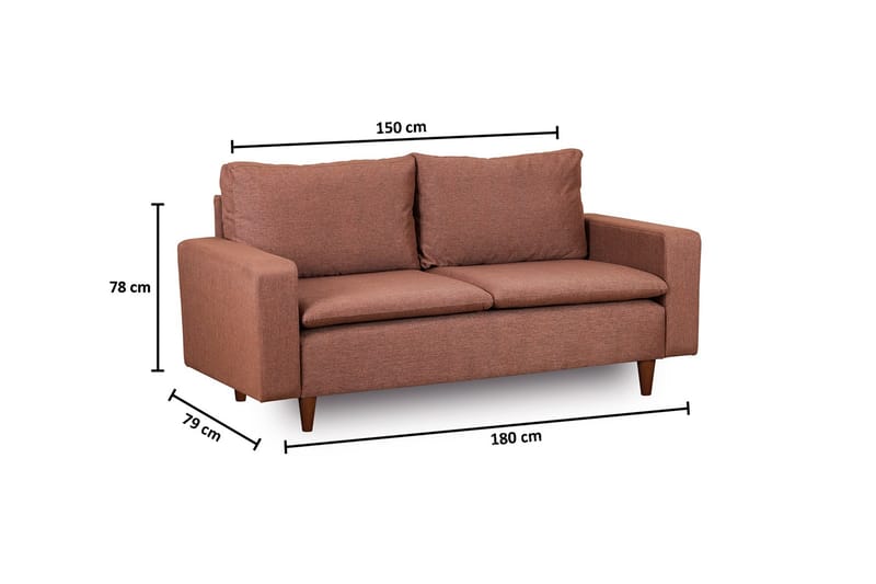 Lungo Sofa 2-seter - Lys brun - Møbler - Sofaer - 2 seter sofa