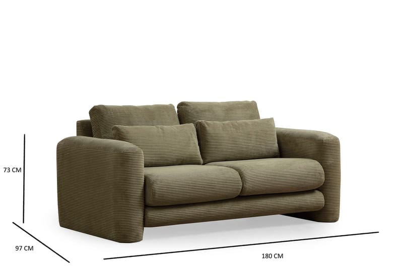 Makhan Sofa 2-seter - Grønn - Møbler - Sofaer - 2 seter sofa