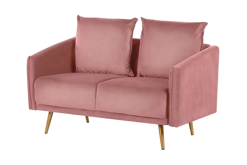 Maurana 2-seters Sofa - Fløyel/Rosa - Møbler - Sofaer - 2 seter sofa