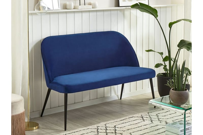 Osbyn 2-seters Sofa - Fløyel/Blå - Møbler - Sofaer - 2 seter sofa