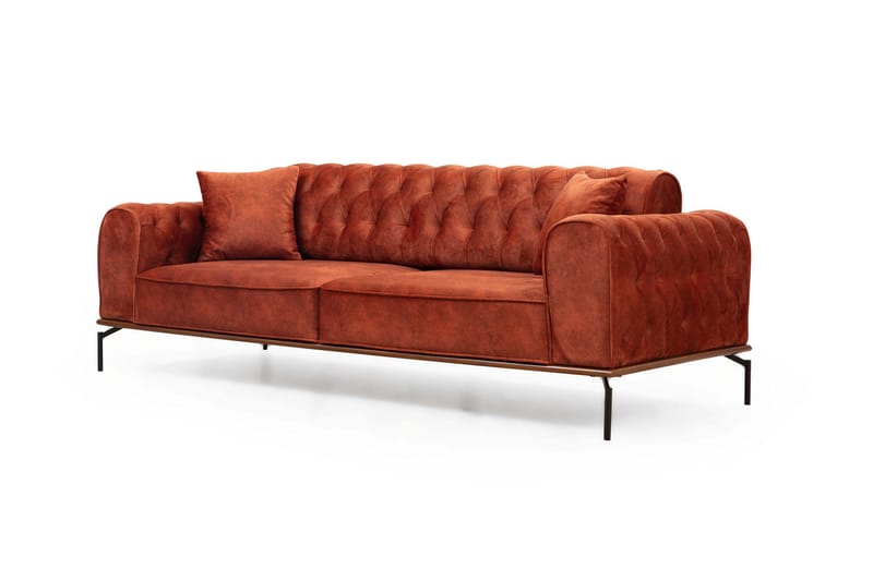 Arakura Sofa 3-seters - Oransje - Møbler - Sofaer - Sofa 3 seter