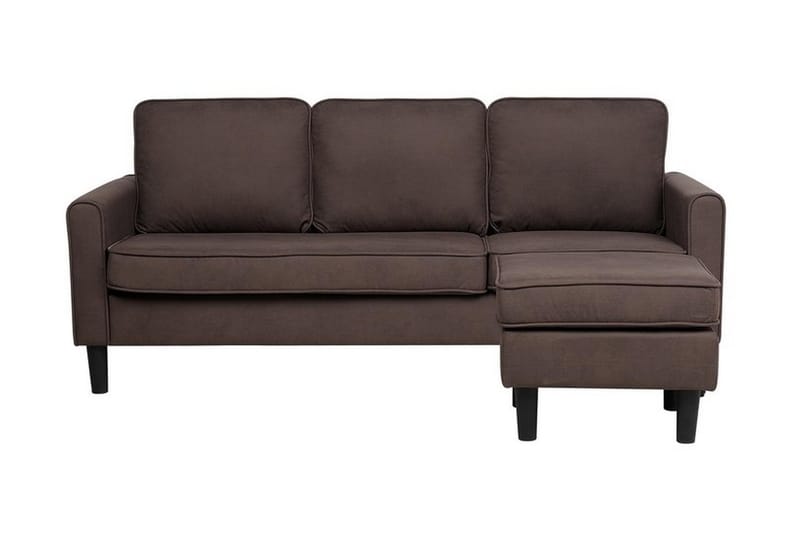 Avesta Sofa 2-4 Sete Med Fotskammel - Brun - Møbler - Sofaer - Sofa 3 seter