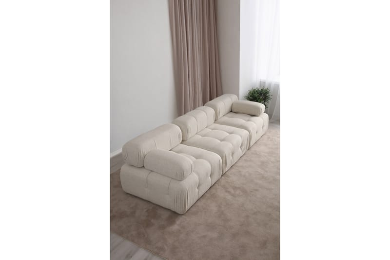 Bengul Boblet Sofa 3-seters 315 cm bred - Lys beige / Beige - Møbler - Sofaer - Sofa 3 seter