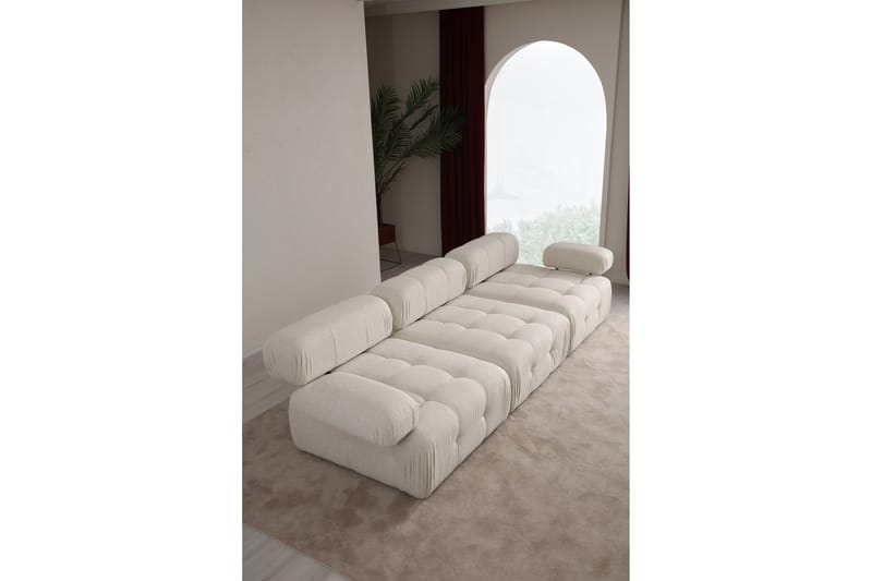 Bengul Boblet Sofa 3-seters 315 cm bred - Lys beige / Beige - Møbler - Sofaer - Sofa 3 seter