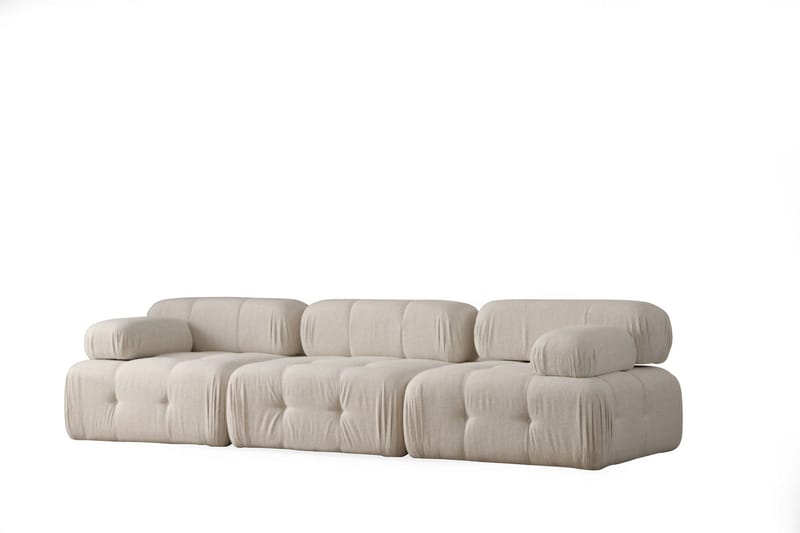 Bengul Boblet Sofa 3-seters 315 cm bred - Lys beige / Beige - Møbler - Sofaer - Sofa 3 seter