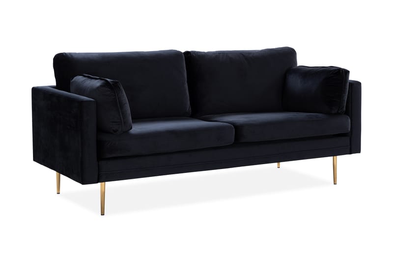 Bloom 3-seter Sofa - Svart - Møbler - Sofaer - Sofa 3 seter