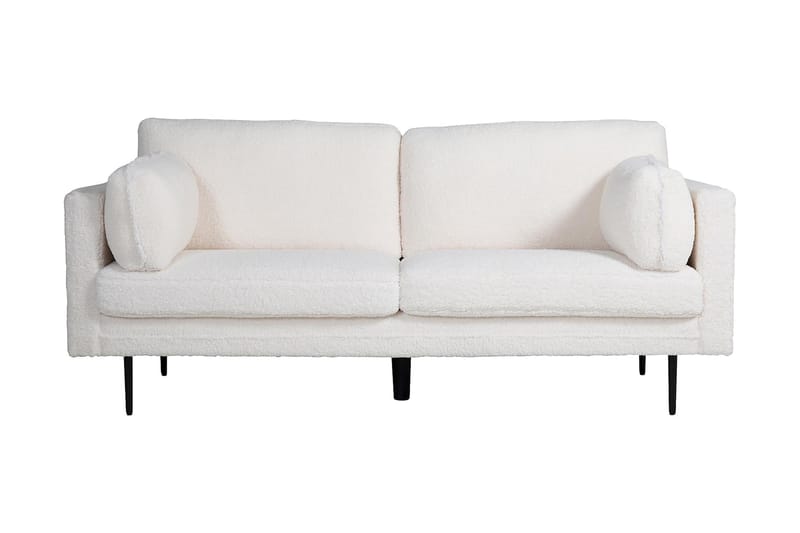 Boom 3-seter Sofa Teddystoff - Hvit - Møbler - Sofaer - Sofa 3 seter