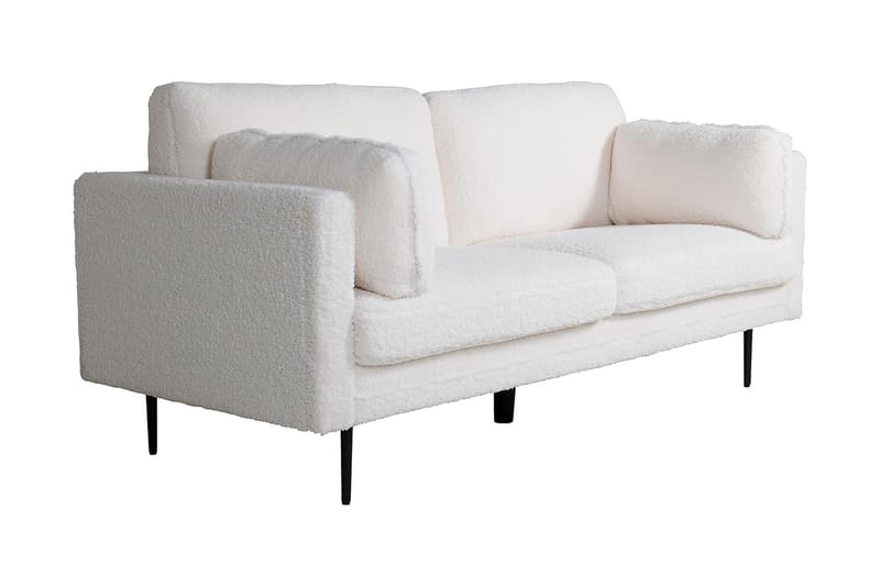 Boom 3-seter Sofa Teddystoff - Hvit - Møbler - Sofaer - Sofa 3 seter