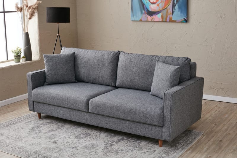 Braneles Sofa 3-seter - Grå - Møbler - Sofaer - Sofa 3 seter