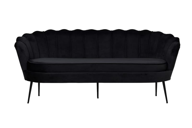 Calais 3-seters Sofa - Svart - Møbler - Sofaer - Sofa 3 seter