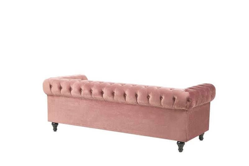 Casonya 3-seter Sofa - Rosa/Fløyel - Møbler - Sofaer - Sofa 3 seter