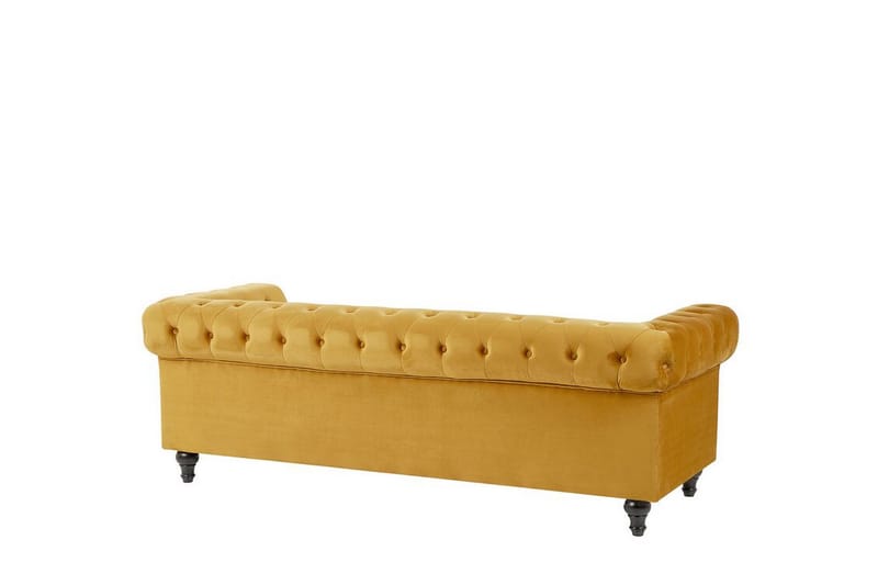 Casonya Sofagruppe - Gul/Fløyel - Møbler - Sofaer - Sofa 3 seter