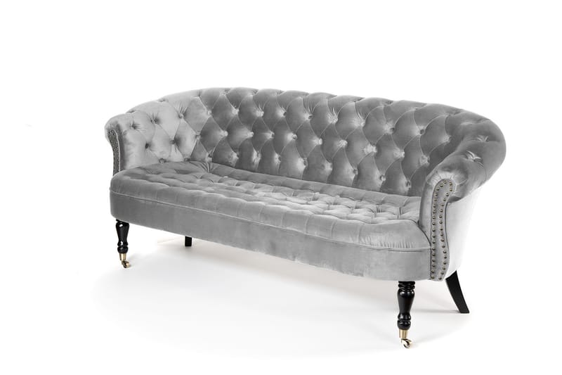 Chesterfield Ludovic Sofa 3-seters - Lys grå - Møbler - Sofaer - Sofa 3 seter