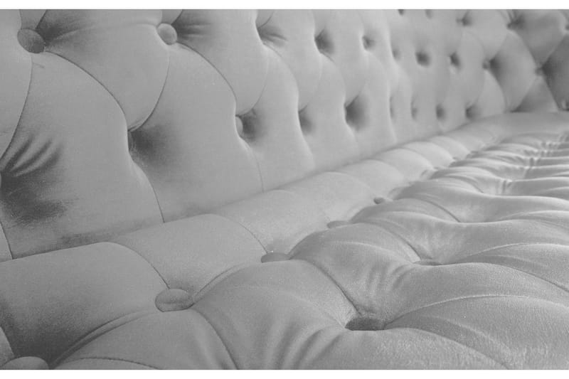 Chesterfield Ludovic Sofa 3-seters - Lys grå - Møbler - Sofaer - Sofa 3 seter