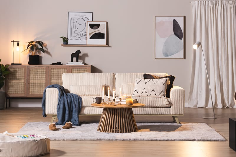 Copenhagen 3-seter Sofa Cordfløyel - Beige - Møbler - Sofaer - Sofa 3 seter