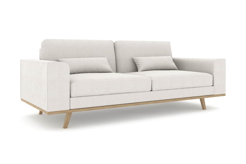 Copenhagen 3-seters Sofa Lin - Beige - Sofa 3 seter