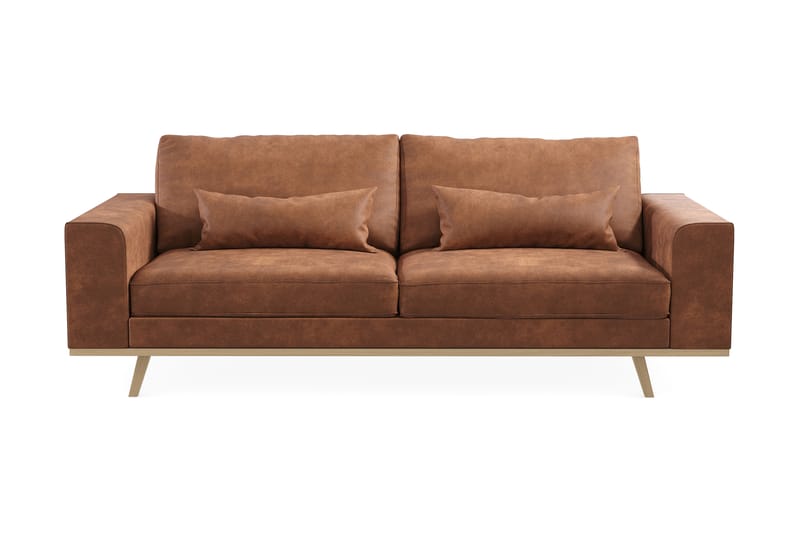 Copenhagen 3-seters Sofa Lin - Brun - Møbler - Sofaer - Sofa 3 seter