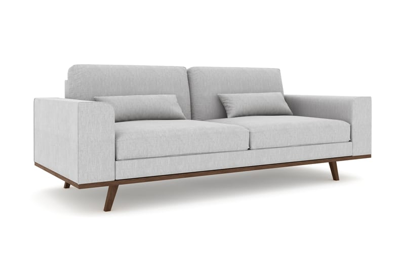 Copenhagen 3-seters Sofa Lin - Grå - Møbler - Sofaer - Sofa 3 seter