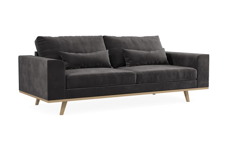 Copenhagen 3-seters Sofa Lin - Mørkegrå - Møbler - Sofaer - Sofa 3 seter