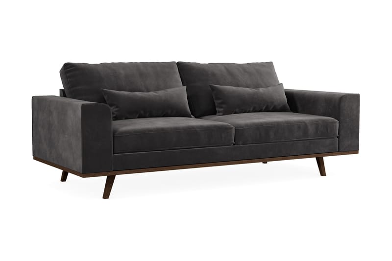 Copenhagen 3-seters Sofa Lin - Mørkegrå - Møbler - Sofaer - Sofa 3 seter