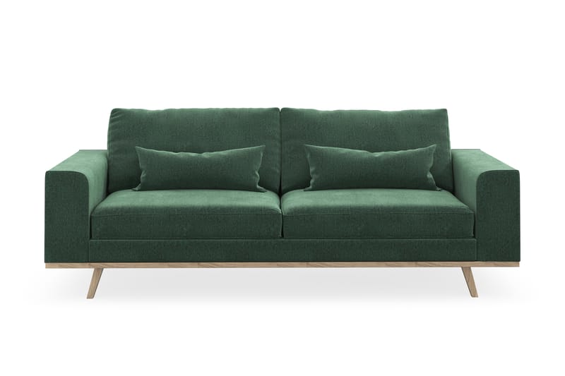 Copenhagen 3-seters Sofa Lin - Skinnsofaer - Fløyel sofaer - Sofa 3 seter - 4 seter sofa - Sofaer - 2 seter sofa