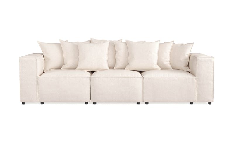 Cubo Dyp Sofa 3-seter 296 cm Bred - Beige - Møbler - Sofaer - Sofa 3 seter