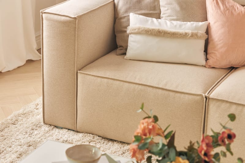 Cubo Dyp Sofa 3-seter 296 cm Bred - Beige - Møbler - Sofaer - Sofa 3 seter