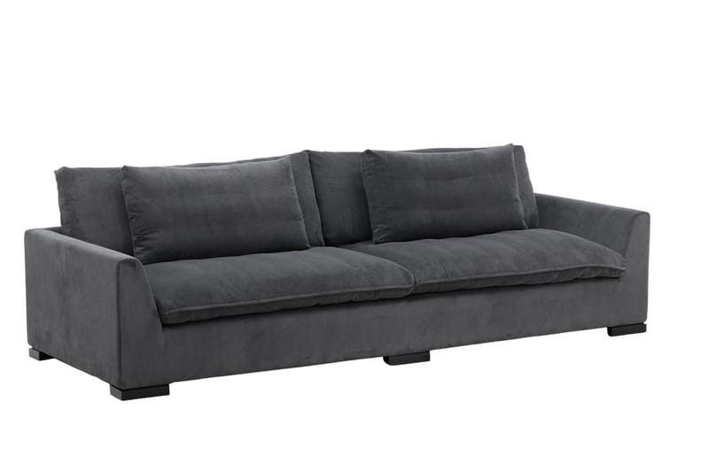 Durham 3-seters Sofa - Mørkegrå Manchester - Møbler - Sofaer - Sofa 3 seter