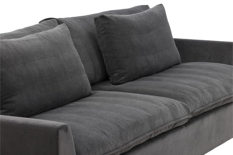 Durham 3-seters Sofa - Mørkegrå Manchester - Møbler - Sofaer - Sofa 3 seter