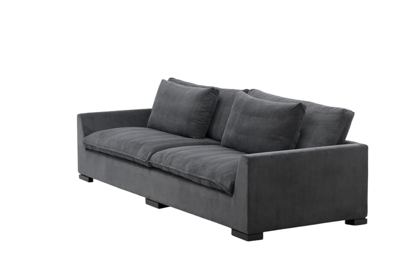 Durham 3-seters Sofa - Mørkegrå Manchester - Møbler - Sofaer - Sofa 3 seter