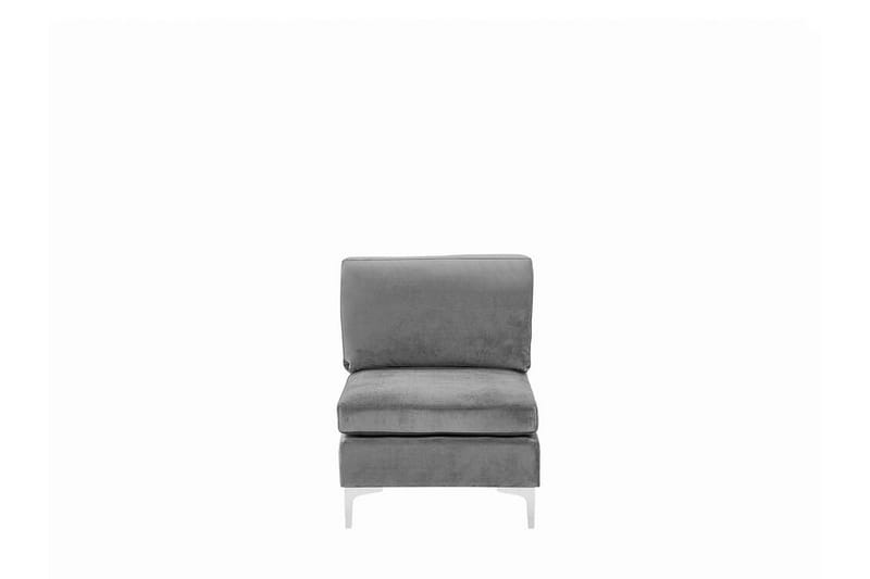 Evja 3-seters Sofa - Fløyel/Grå - Møbler - Sofaer - Sofa 3 seter