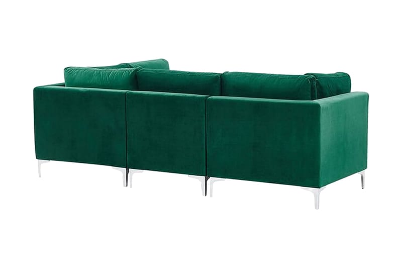 Evja 3-seters Sofa - Fløyel/Grønn - Møbler - Sofaer - Sofa 3 seter