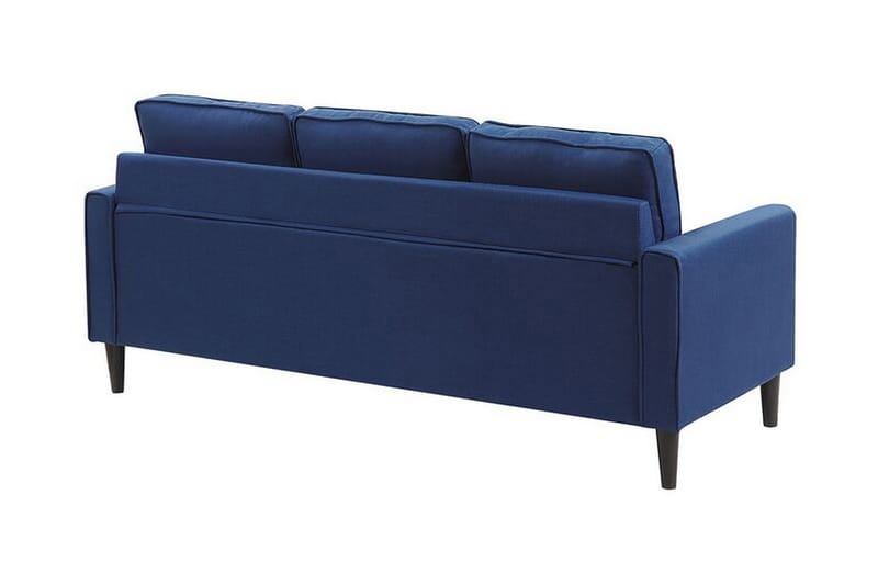 Fuimaono Sofa med Fotskammel - Blå - Møbler - Sofaer - Sofa 3 seter