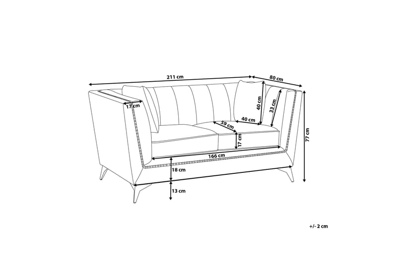 Gaula Sofa 3-seter - Grå - Møbler - Sofaer - Sofa 3 seter