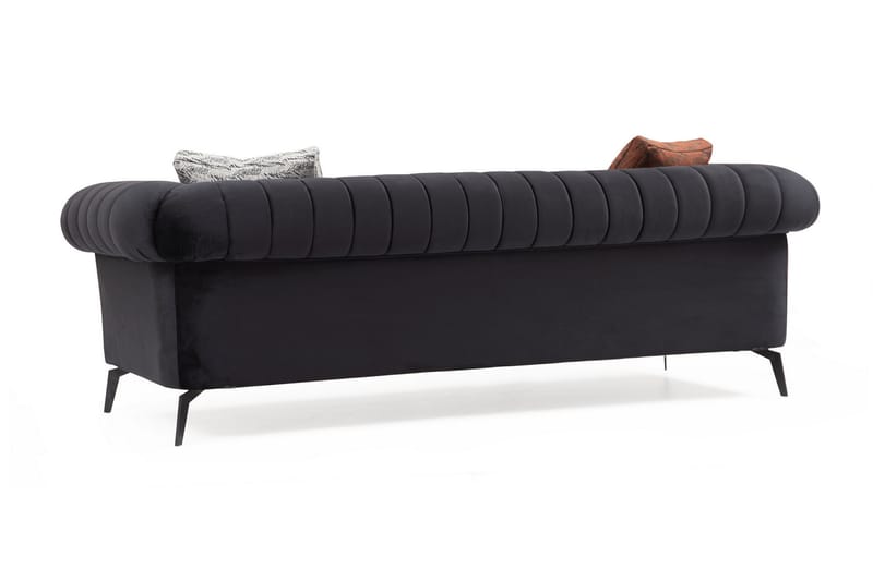 Glasnevin Sofa 3-seters - Svart - Møbler - Sofaer - Sofa 3 seter