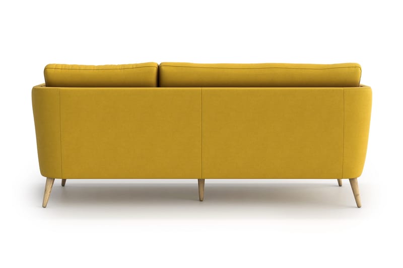 Janella 3-seter Sofa - Gul - Møbler - Sofaer - Sofa 3 seter