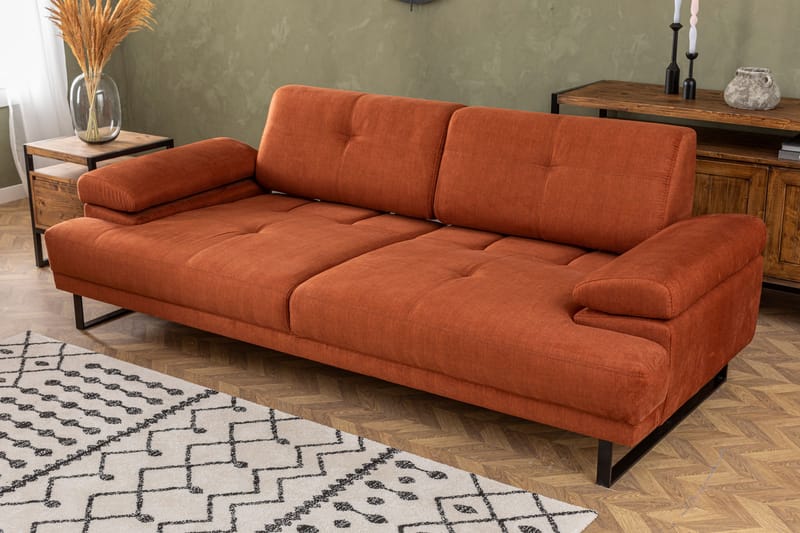 Kitimat Sofa 3-seters - Oransje - Møbler - Sofaer - Sofa 3 seter