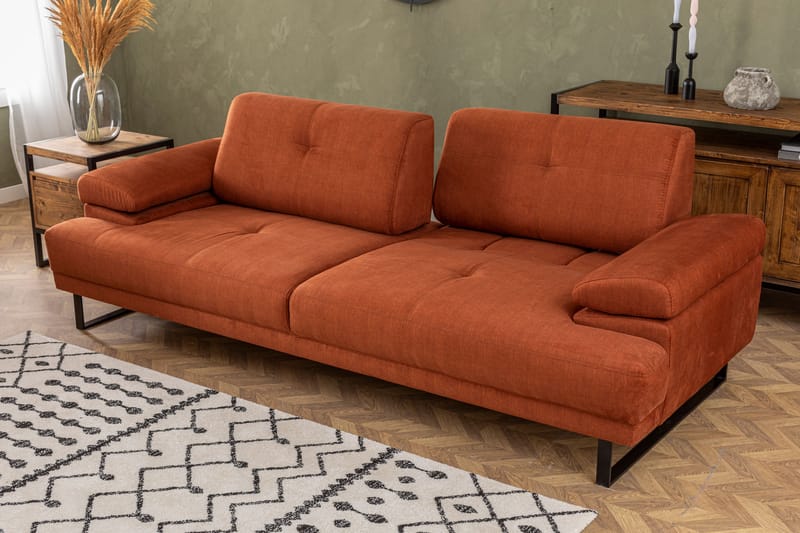 Kitimat Sofa 3-seters - Oransje - Møbler - Sofaer - Sofa 3 seter