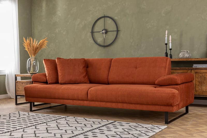 Kitimat Sofa 3-seters - Oransje - Møbler - Sofaer - Sofa 3 seter