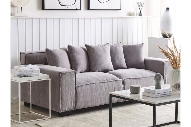 Lahall 3-seters Sofa - Lysegrå - Møbler - Sofaer - Sofa 3 seter