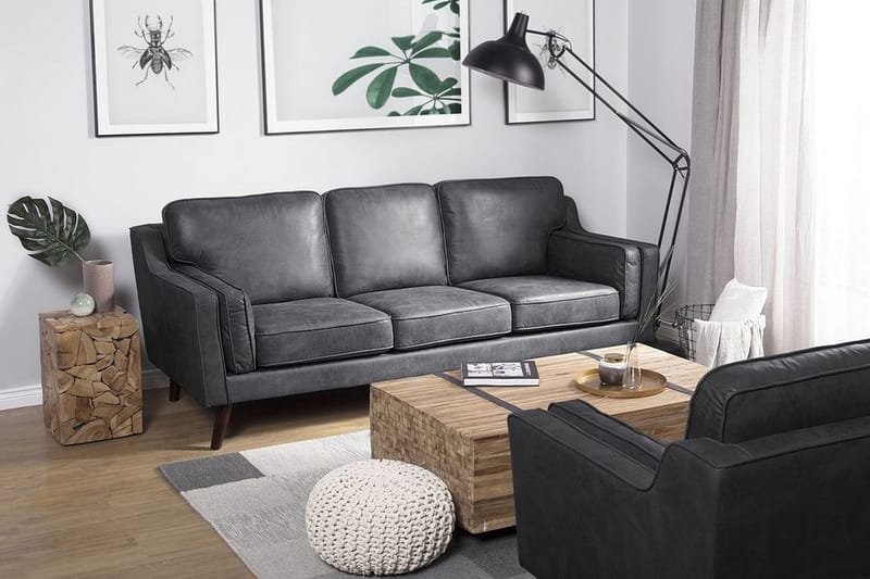 Lokka Sofa 3-seter - Grå - Møbler - Sofaer - Sofa 3 seter