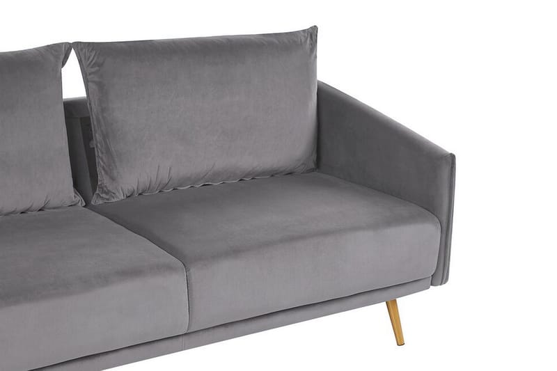 Maurana 3-seters Sofa - Fløyel/Grå - Møbler - Sofaer - Sofa 3 seter