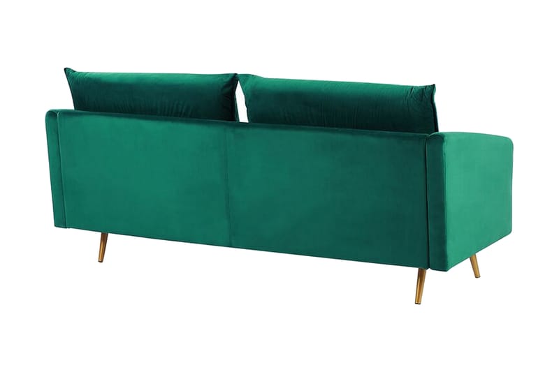 Maurana 3-seters Sofa - Fløyel/Grønn - Møbler - Sofaer - Sofa 3 seter